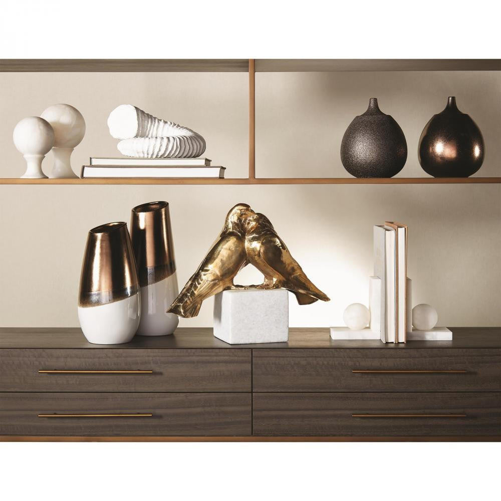 Global Views Love Doves Brass Sculpture
