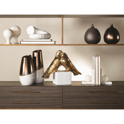 Global Views Love Doves Brass Sculpture
