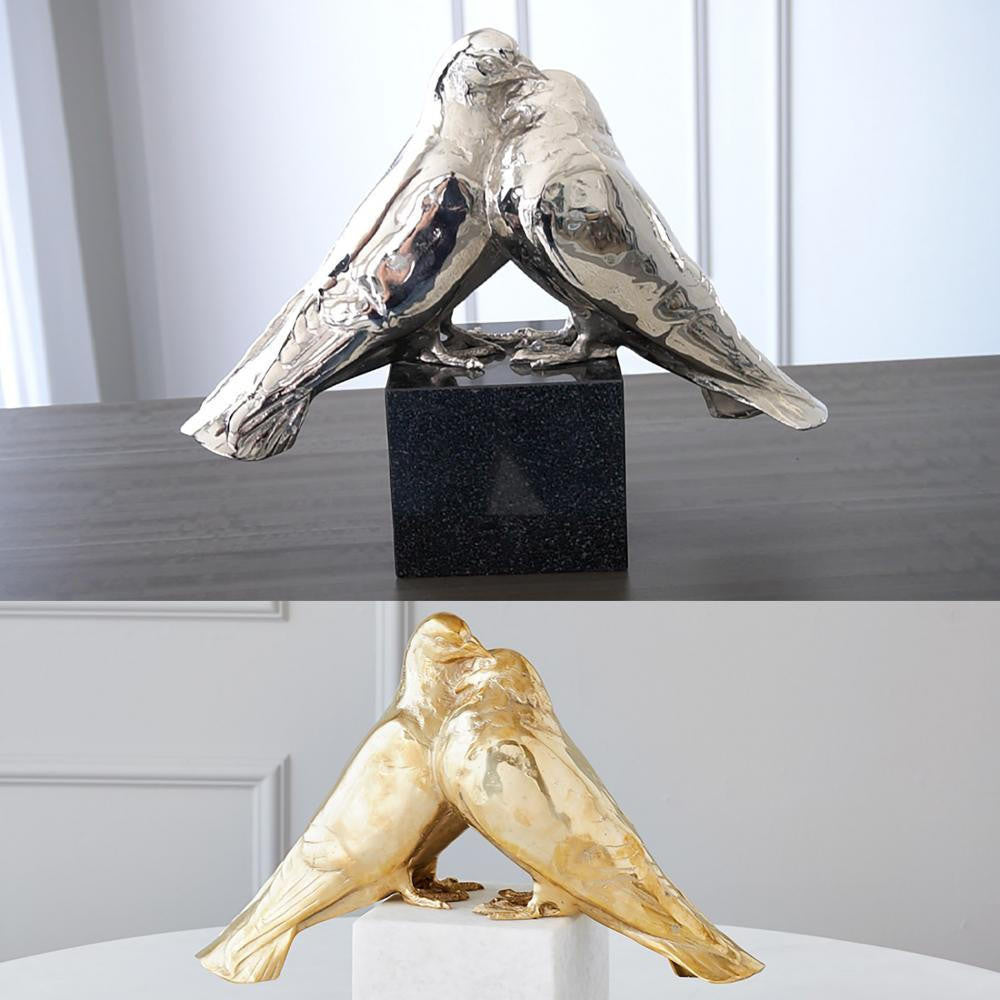 Global Views Love Doves Brass Sculpture