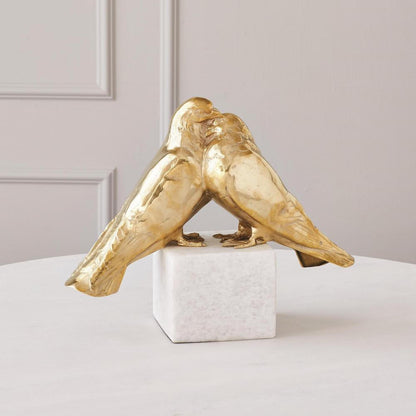 Global Views Love Doves Brass Sculpture