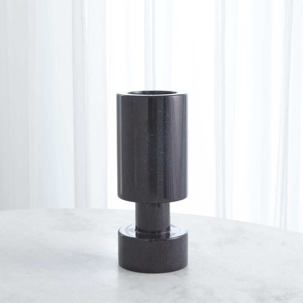 Global Views Luc Black Marble Vase