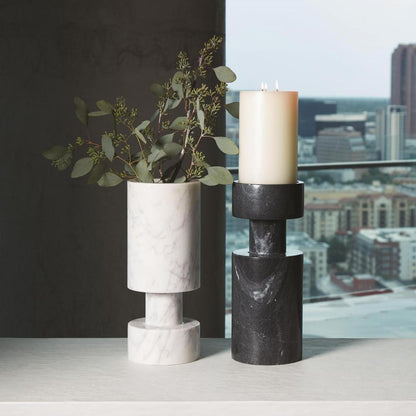 Global Views Luc Black Marble Vase