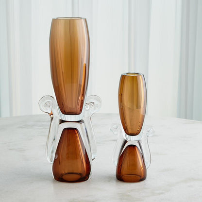 Global Views Lydia Small Amber Vase