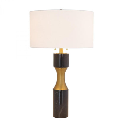 Global Views Marble Cinch Black Table Lamp