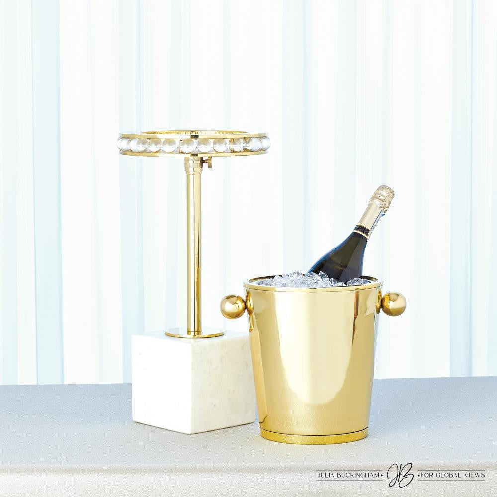 Global Views Margot Brass Side Table