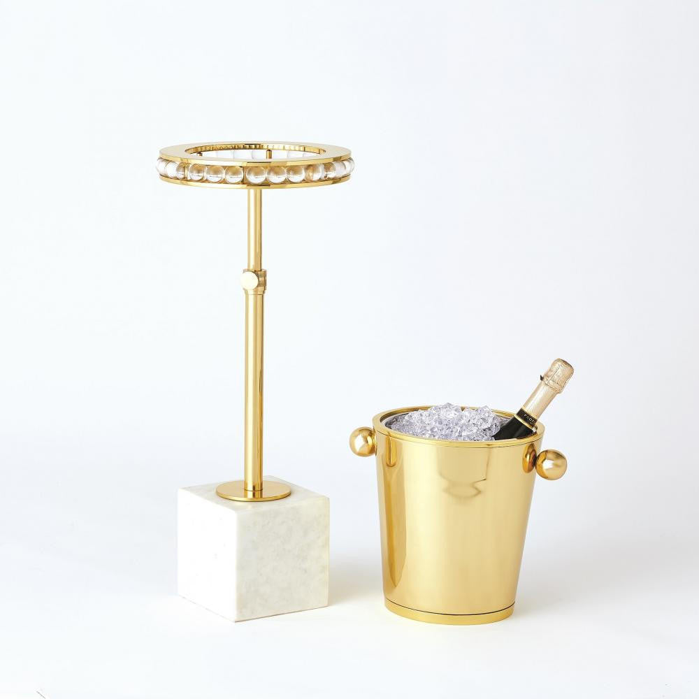 Global Views Margot Brass Side Table