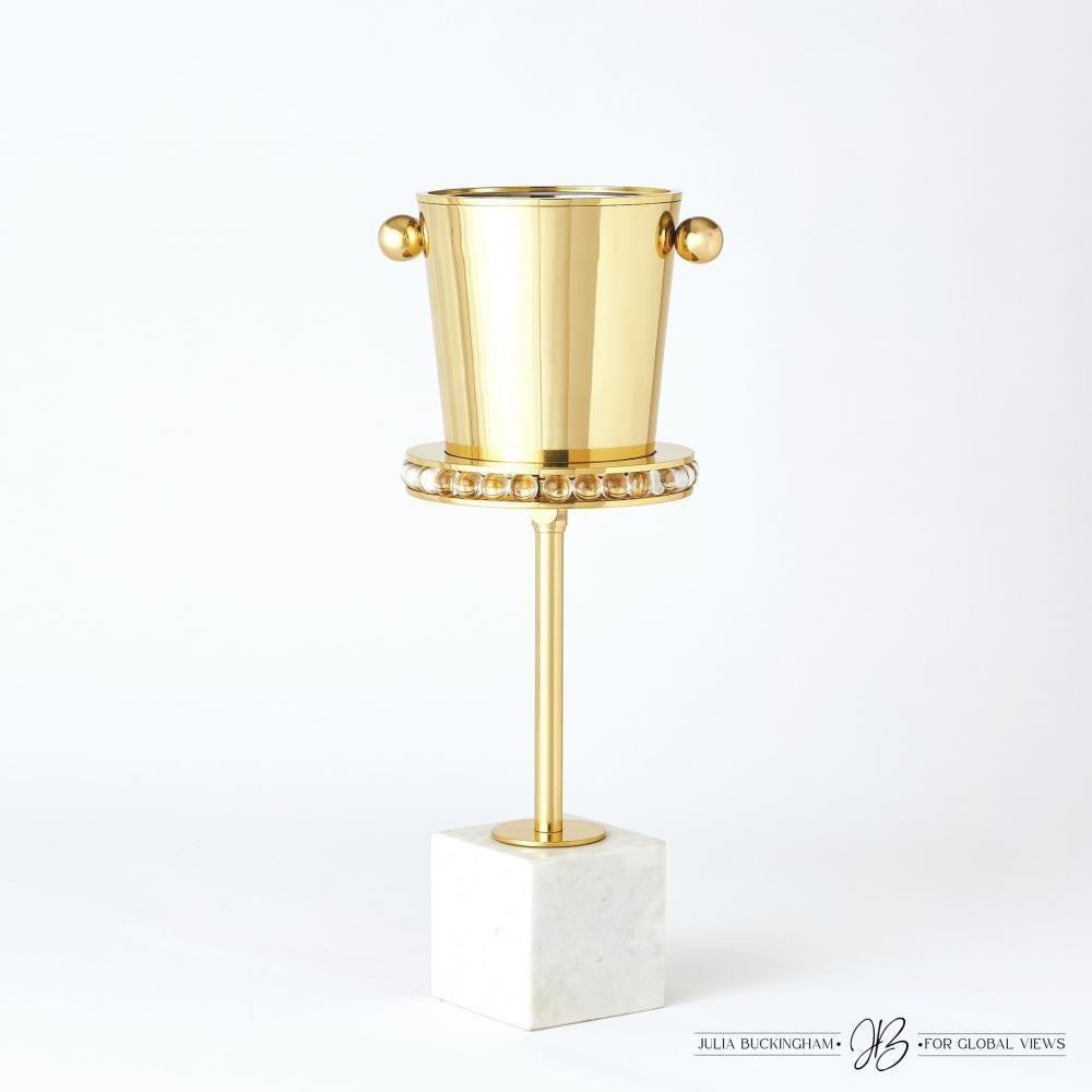 Global Views Margot Brass Side Table