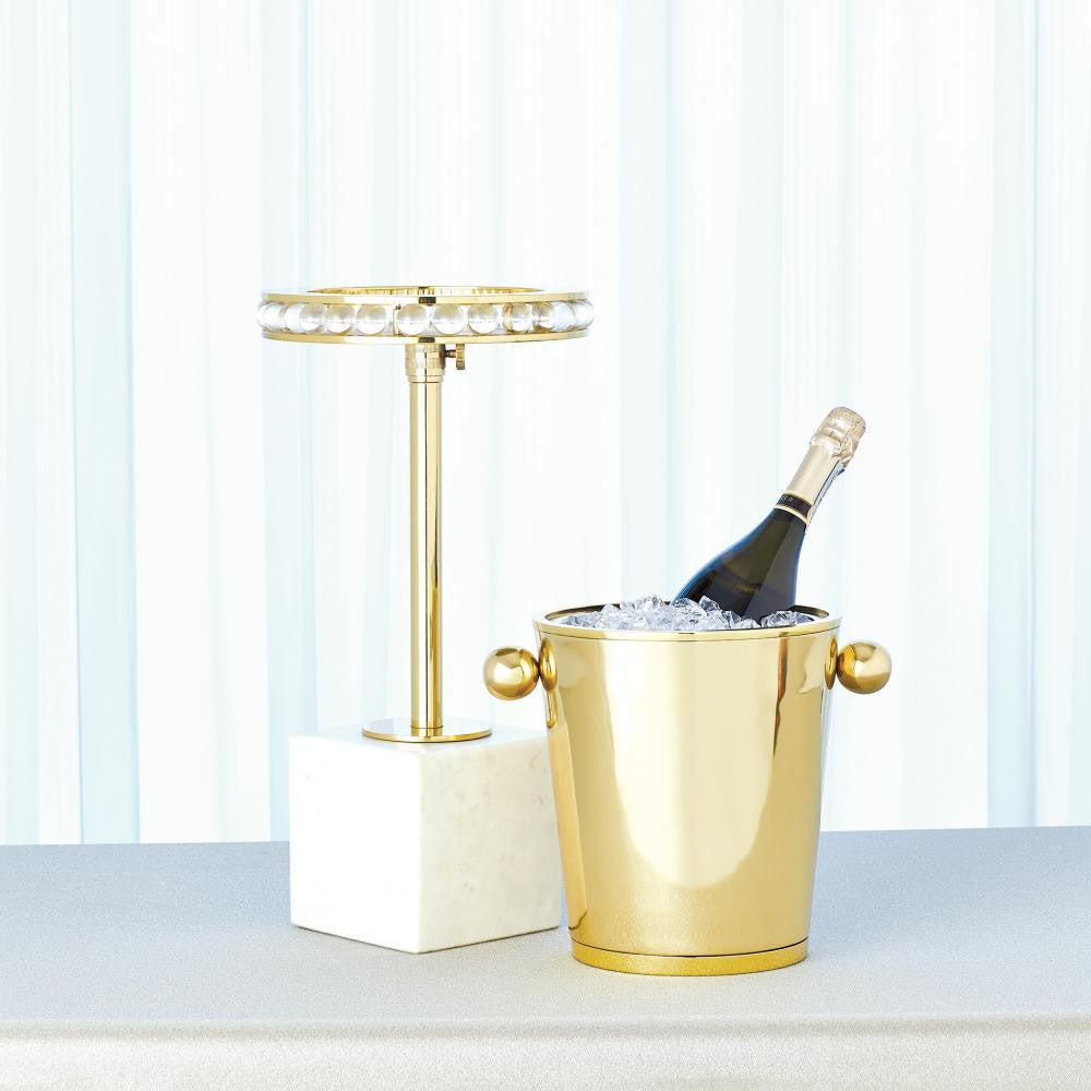 Global Views Margot Brass Side Table
