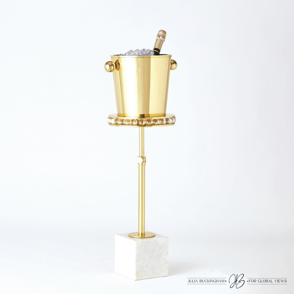 Global Views Margot Brass Side Table