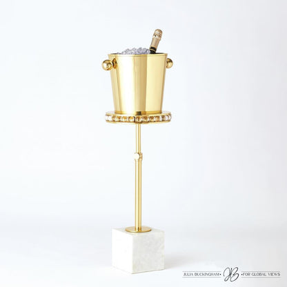 Global Views Margot Brass Side Table
