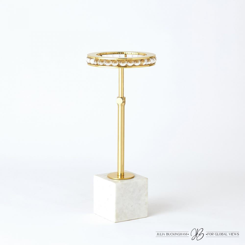 Global Views Margot Brass Side Table
