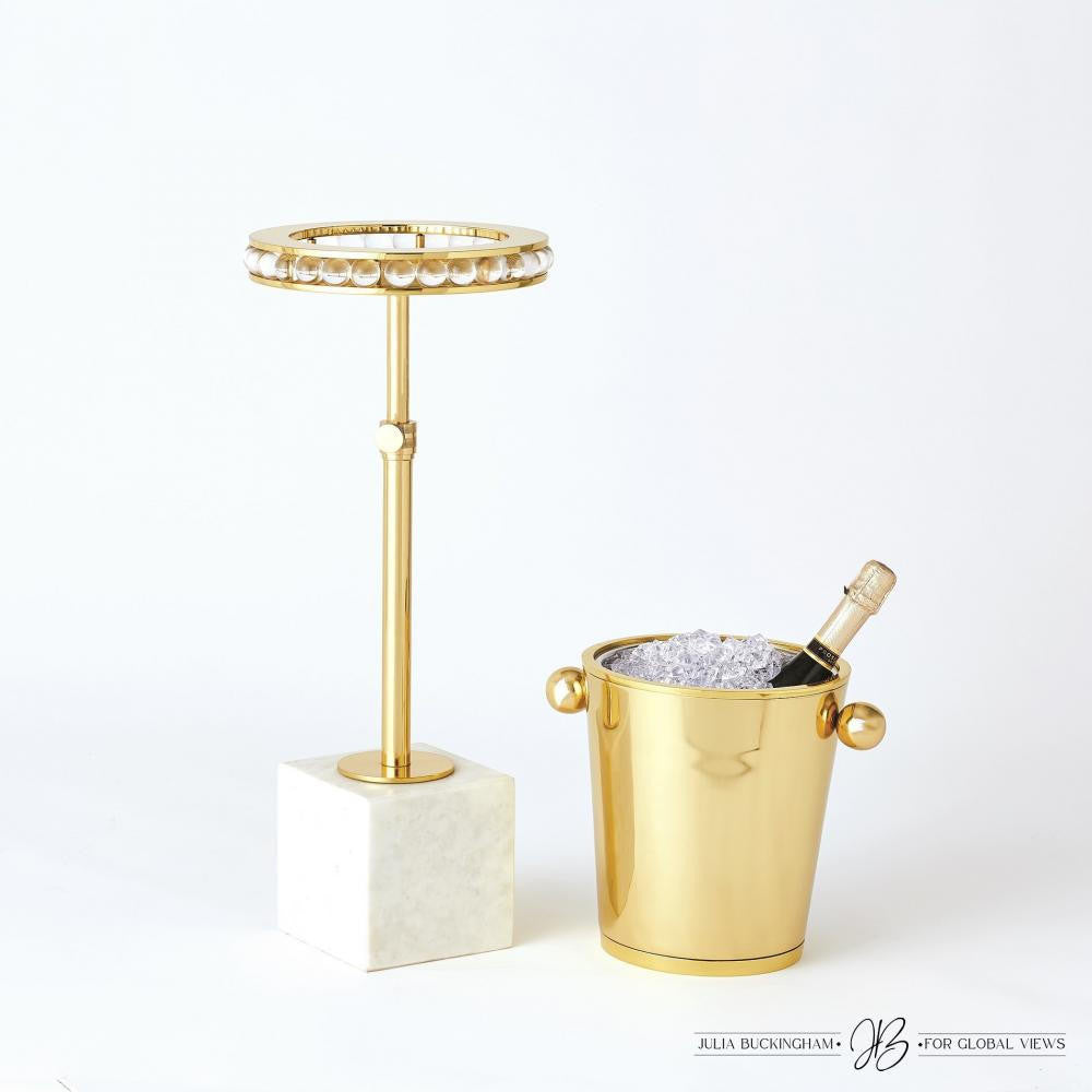 Global Views Margot Brass Side Table