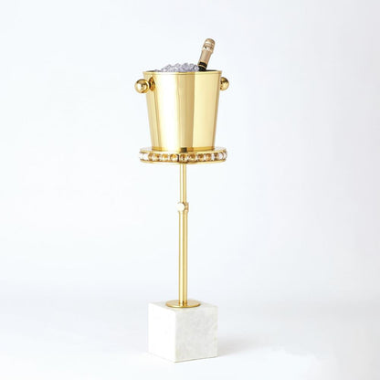 Global Views Margot Brass Side Table