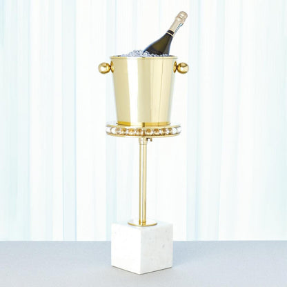 Global Views Margot Brass Side Table