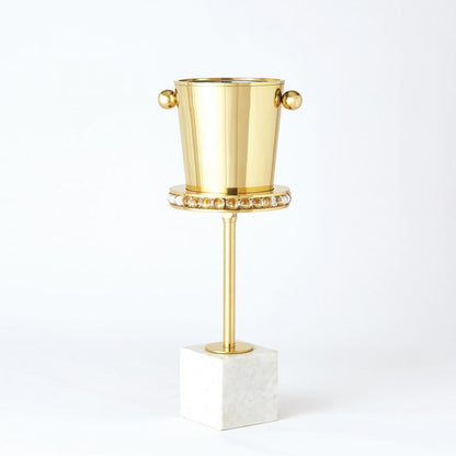 Global Views Margot Brass Side Table