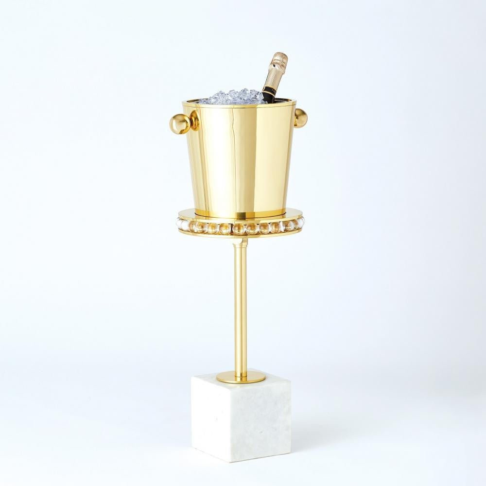 Global Views Margot Brass Side Table