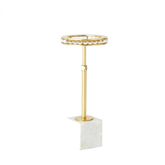 Global Views Margot Side Table Brass