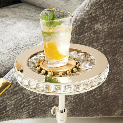 Global Views Margot Nickel Side Table