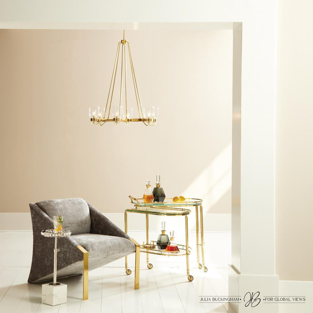 Global Views Margot Nickel Side Table