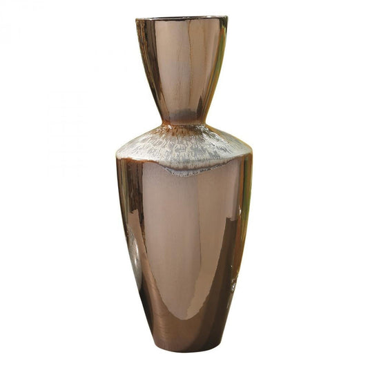 Global Views Marta's Tall Bronze Reactive Blue Vase