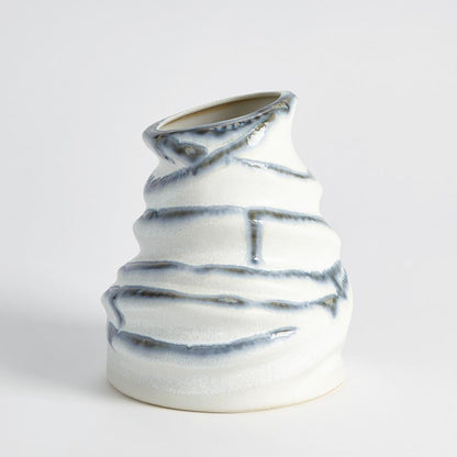 Global Views Melting Indigo Drip Vase