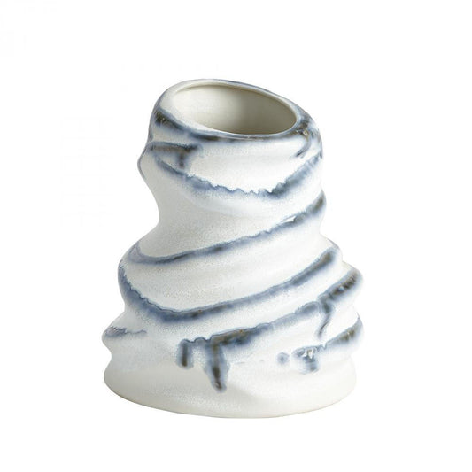 Global Views Melting Indigo Drip Vase