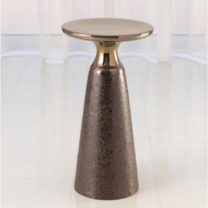 Global Views Meteor Taper Bronze Table