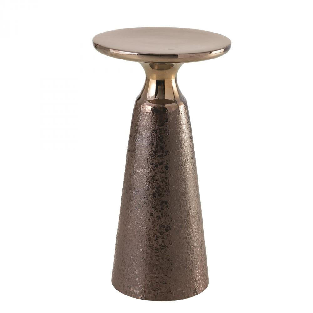 Global Views Meteor Taper Bronze Table