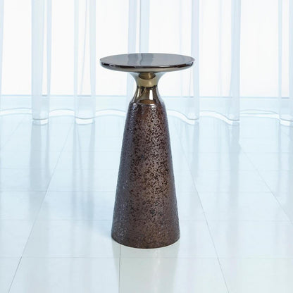 Global Views Meteor Taper Bronze Table