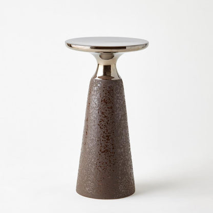 Global Views Meteor Taper Bronze Table