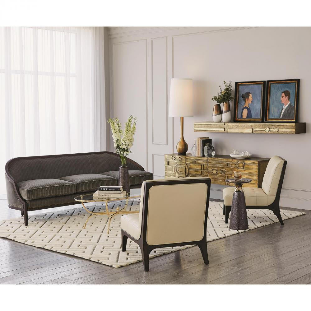 Global Views Meteor Taper Bronze Table