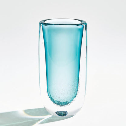 Global Views Micro Bubble Large Azure Vase