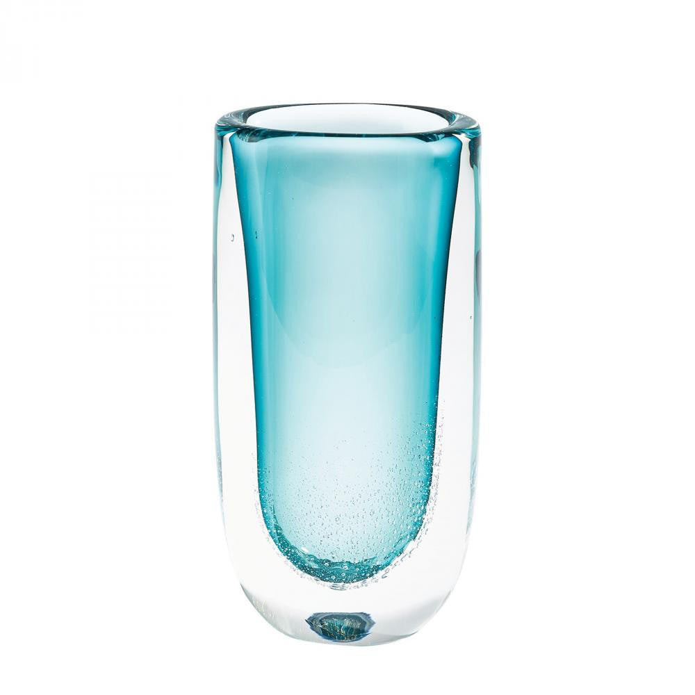 Global Views Micro Bubble Large Azure Vase