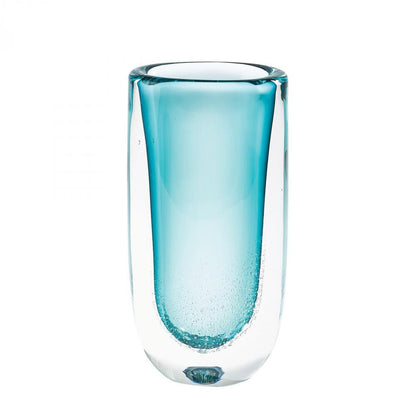 Global Views Micro Bubble Large Azure Vase