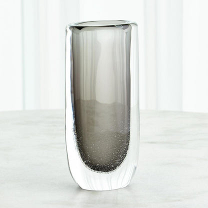 Global Views Micro Bubble Large Gray Vase