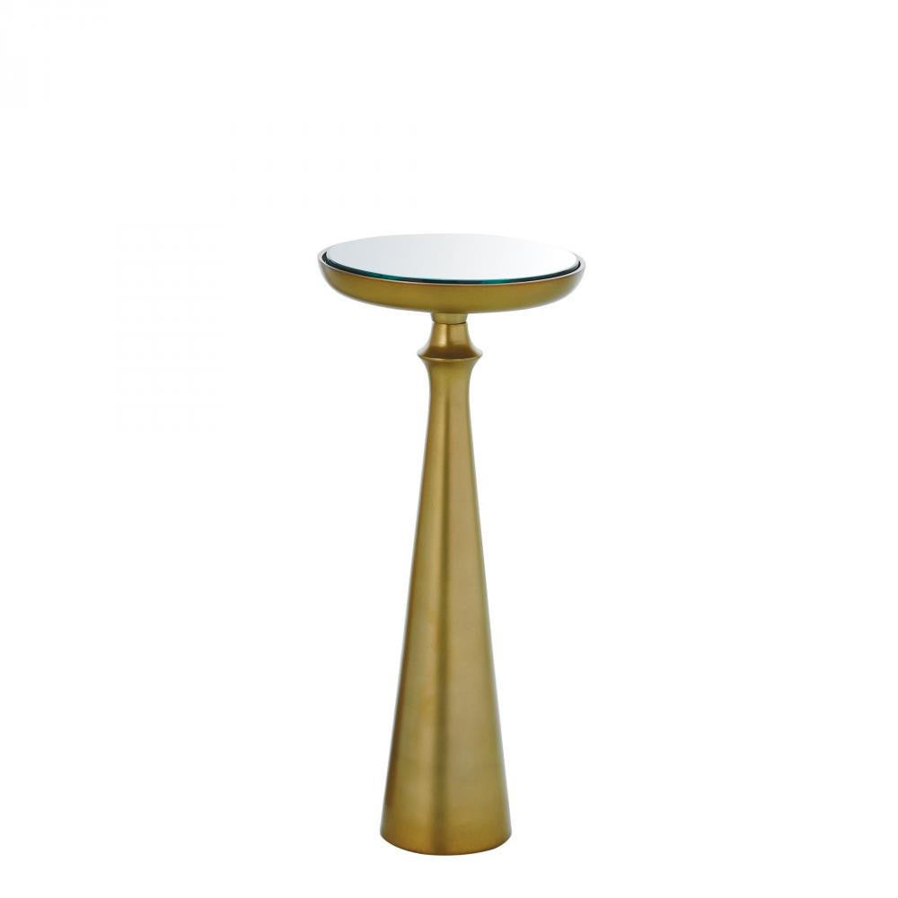 Global Views Minaret Small Satin Brass Accent Table