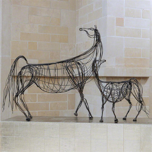Global Views Ming Dynasty Horse Large Antique Bronze Sculpture