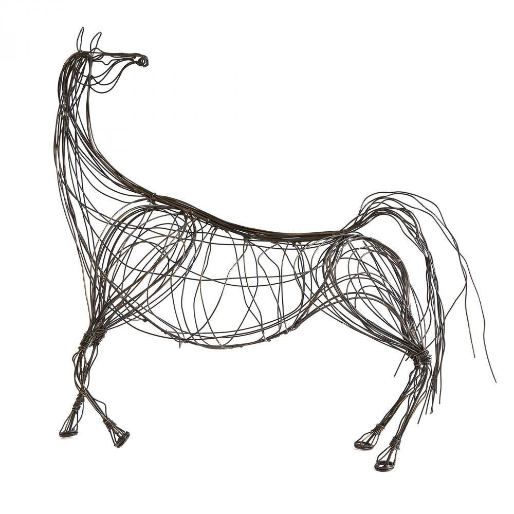 Global Views Ming Dynasty Horse Large Antique Bronze Sculpture