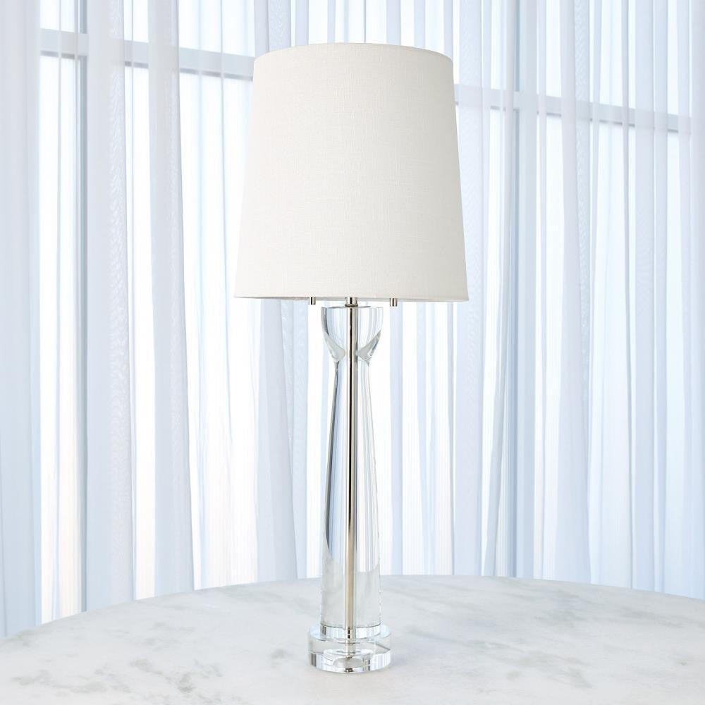 Global Views Modern Crystal Column Table Lamp