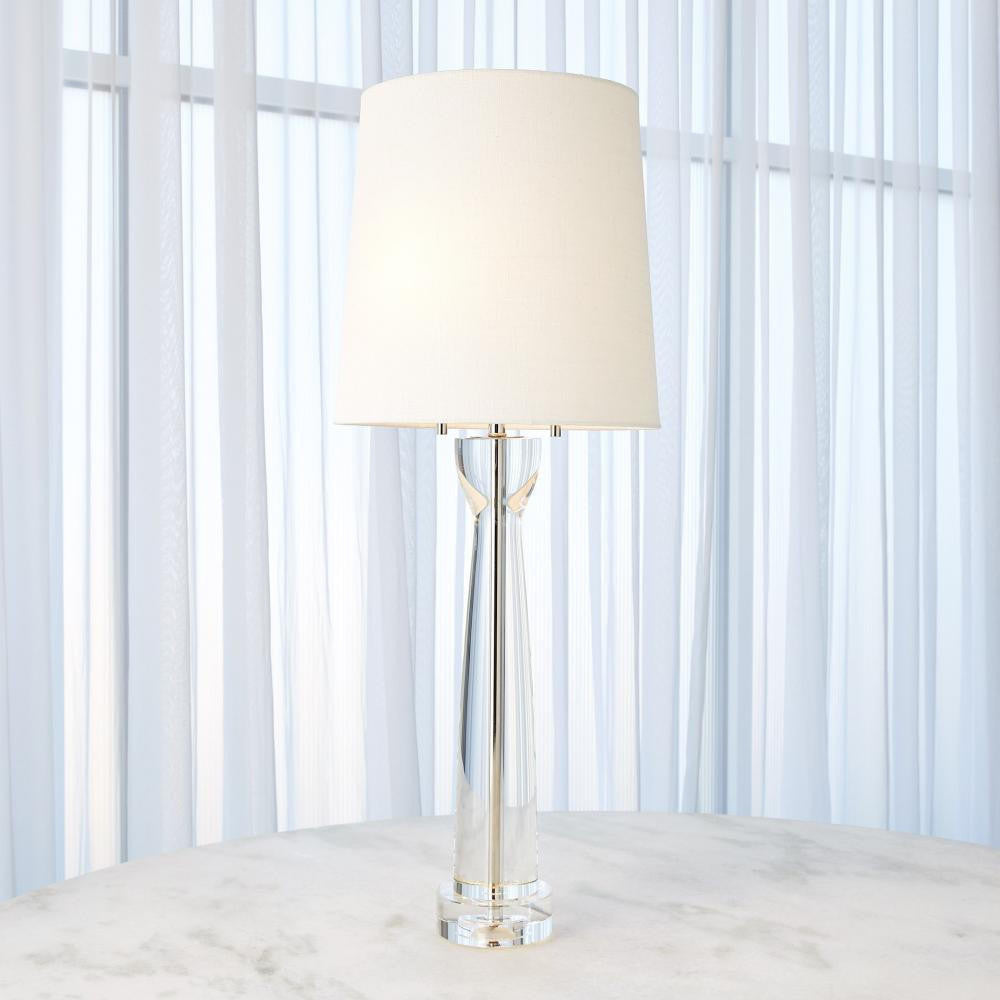 Global Views Modern Crystal Column Table Lamp