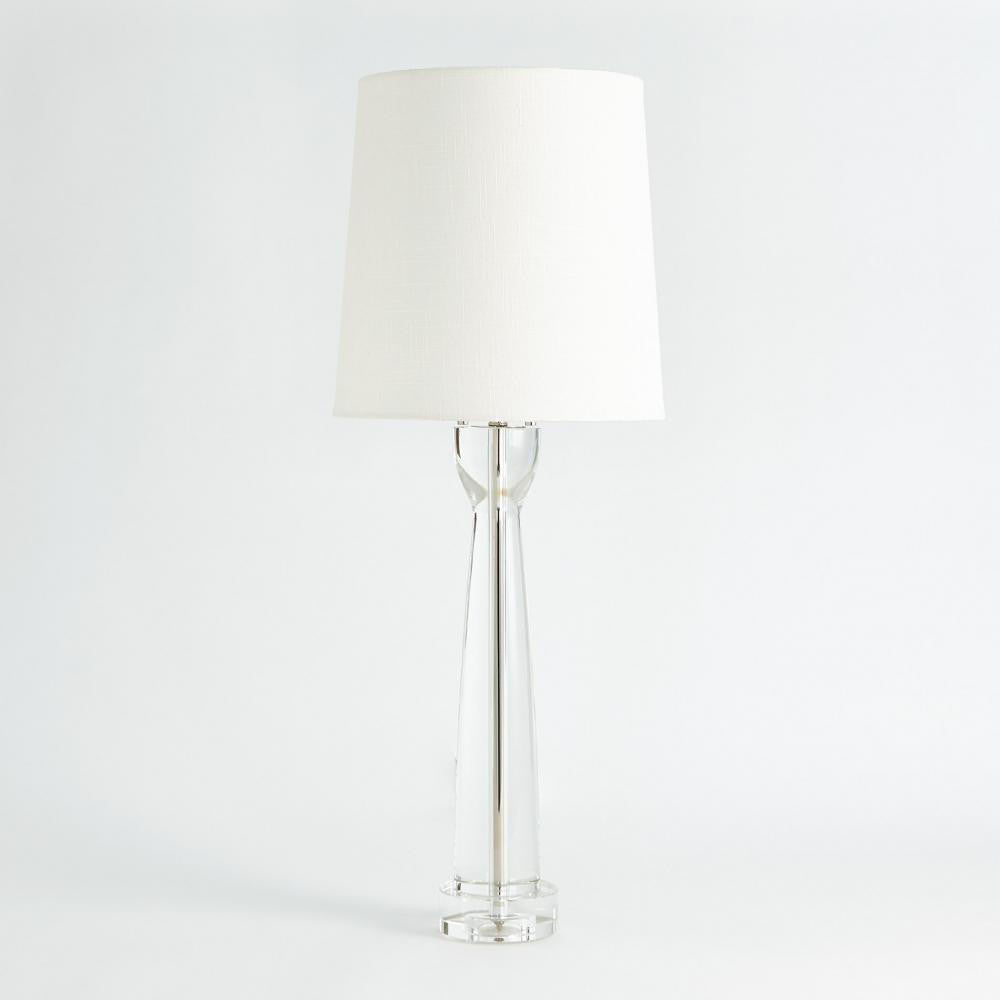 Global Views Modern Crystal Column Table Lamp