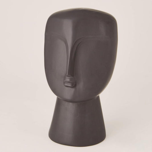 Global Views Modernist Bust Matte Black Sculpture