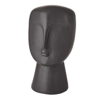 Global Views Modernist Bust Sculpture Matte Black