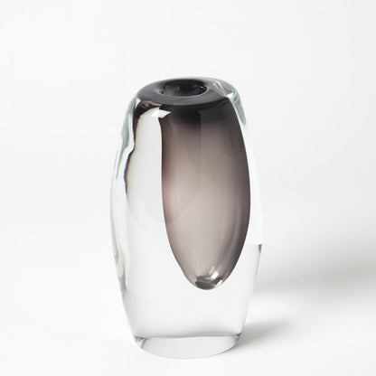 Global Views Offset Small Gray Vase