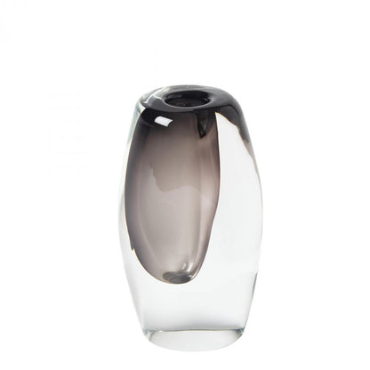 Global Views Offset Small Gray Vase