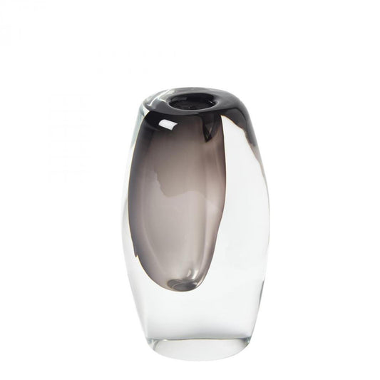 Global Views Offset Small Gray Vase