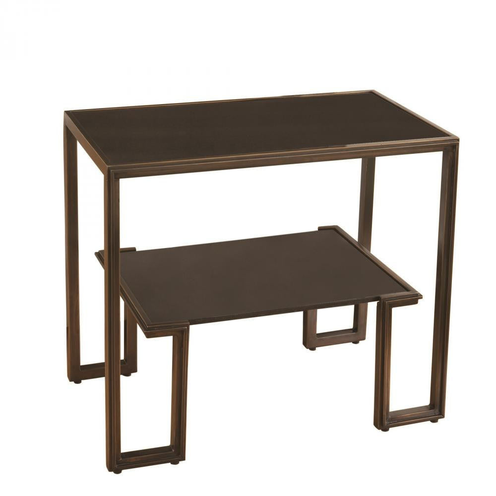 Global Views One-Up Bronze Table