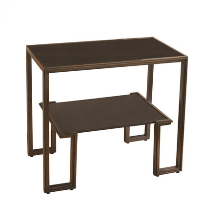 Global Views One-Up Bronze Table