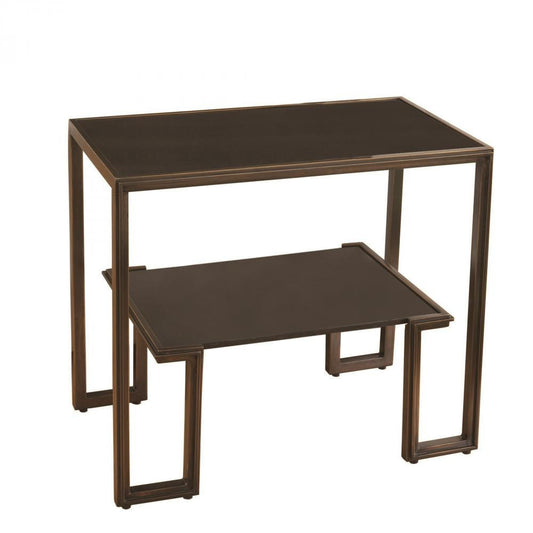 Global Views One-Up Bronze Table