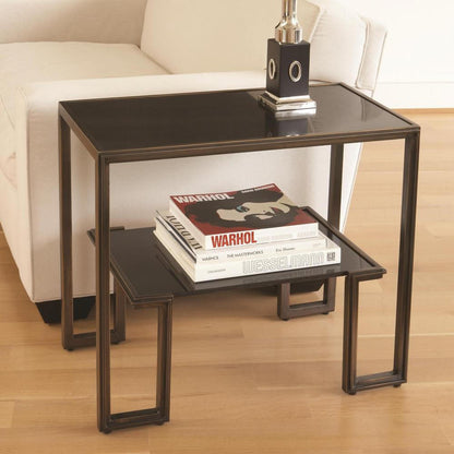 Global Views One-Up Bronze Table